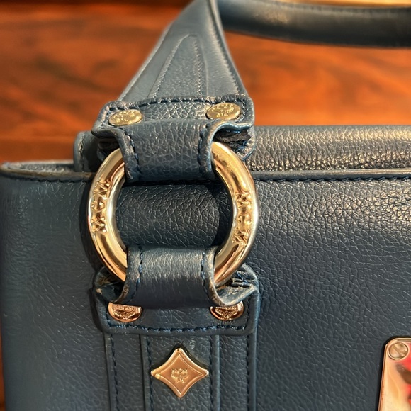 MCM Mini Studded Shoulder Bag w/Detachable Pouch - Picture 12 of 17